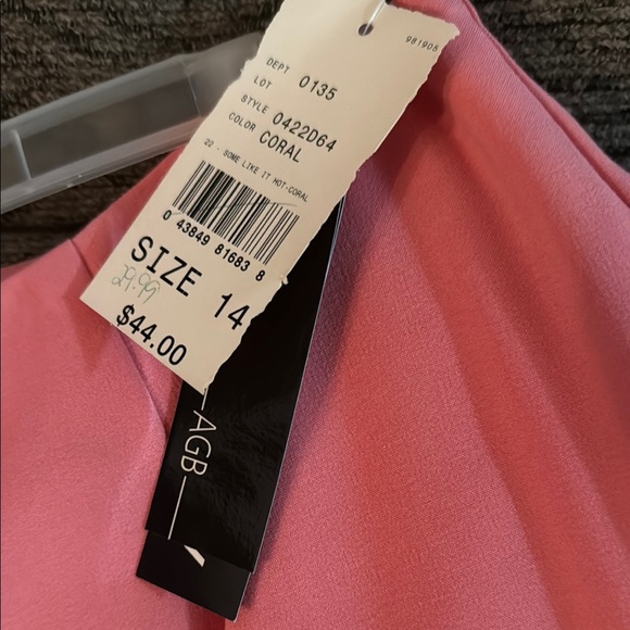 AGB Pink Pleated Mini Skirt Casual Resort Wear - Picture 2 of 4